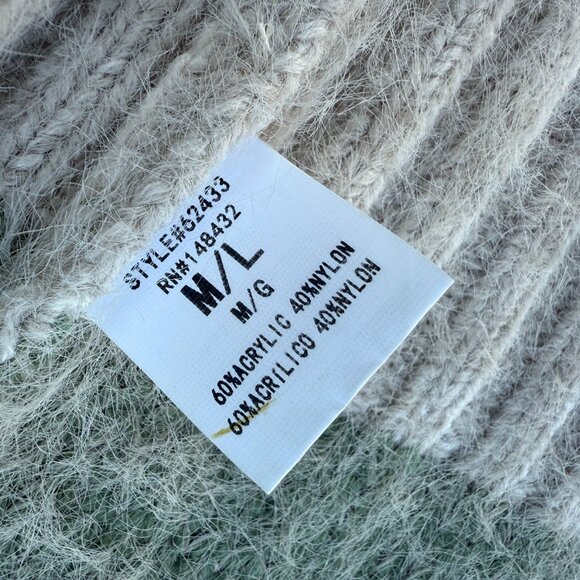 BeCool Women's Soft Fuzzy Open Cardigan Sweater Long Sleeve Pockets Sz M/L - Picture 4 of 7